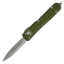 Microtech Ultratech - Double Edge - Standard Hardware - Standard Edge - OD Green Chassis - 122-10OD