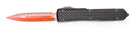 Microtech Ultratech - D/E Serrated/Plain Red Blade - Sith Lord - Black Chassis - 122-3SL-1