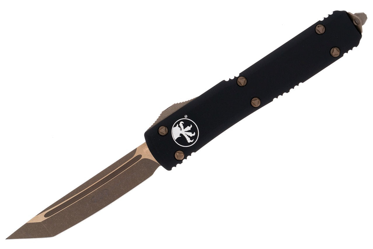 Microtech Ultratech - Tanto - Black Chassis - Bronze Apocalyptic Finish - 123-13AP