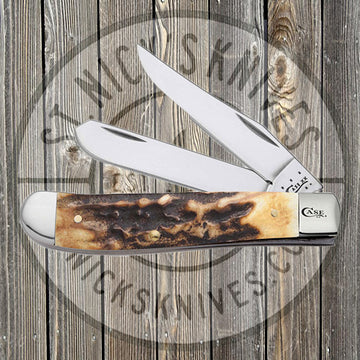 Case - Burnt Prime Stag - Mini Trapper - 12387