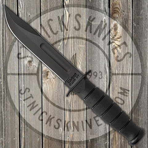 KA-BAR Knives Short Fighting Knife - 1095 Steel - Kraton G Handle - 1256