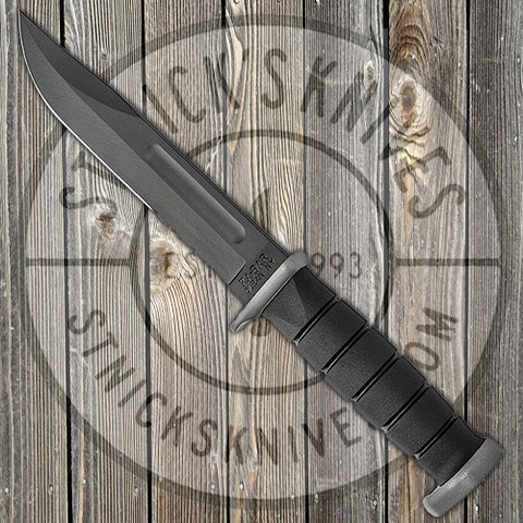 KA-BAR Knives Extreme Fighting Knife - Combo Edge D2 Steel - Kraton G Handle - 1283