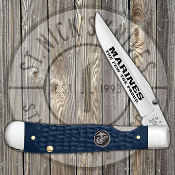 Case TrapperLock - USMC - Synthetic Navy Blue - 13196