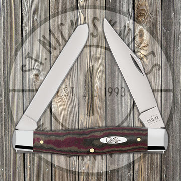 Case Mini Moose - Chocolate, Brown, & Red Richlite Handle - 13623