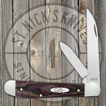 Case Copperhead - Chocolate, Brown, & Red Richlite Handle - 13625