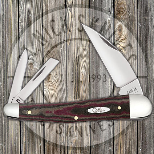 Case Seahorse Whittler - Chocolate, Brown, & Red Richlite Handle - 13626
