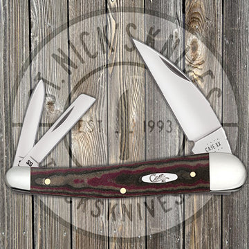 Case Seahorse Whittler - Chocolate, Brown, & Red Richlite Handle - 13626