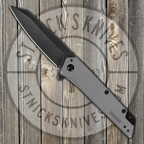 Kershaw - Misdirect - Flipper - SpeedSafe - 4Cr13 BlackWash Blade - Stainless Handle - 1365