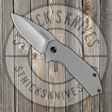 Kershaw Knives Valve - Assisted Opening - Stainless Handle - 4Cr13MoV Blade - 1375
