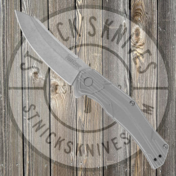 Kershaw - Husker - Assisted Opening - Silver - Upswept Blade - 1380