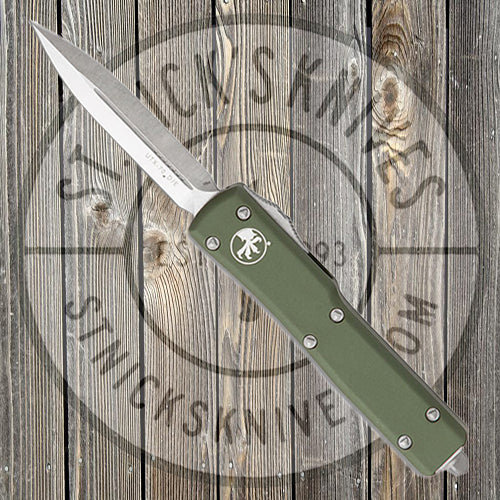 Microtech - UTX-70 - D/E - Satin Standard - OD Green Chassis - 147-4OD