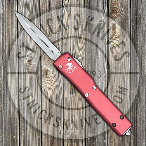 Microtech - UTX-70 - D/E - Satin Standard - Red Chassis - 147-4RD