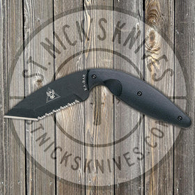 KA-BAR - TDI Law Enforcement - Combat Black - Serrated Edge - Tanto - 1485