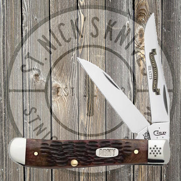 Case - US Army - Burnt Walnut Bone - Mini Trapper - 15029