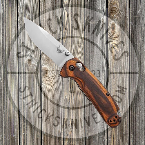 Benchmade - North Fork - AXIS Lock - Wood - Stonewash - 15031-2