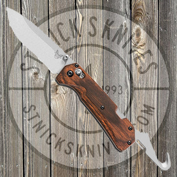 Benchmade - Grizzly Creek Folder - Wood - AXIS Lock w/ Gut Hook - 15060-2
