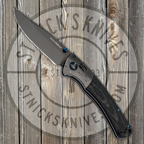 Benchmade - Crooked River - Gold Class - 20CV - Damasteel Bolster - Anodized Titanium Hardware