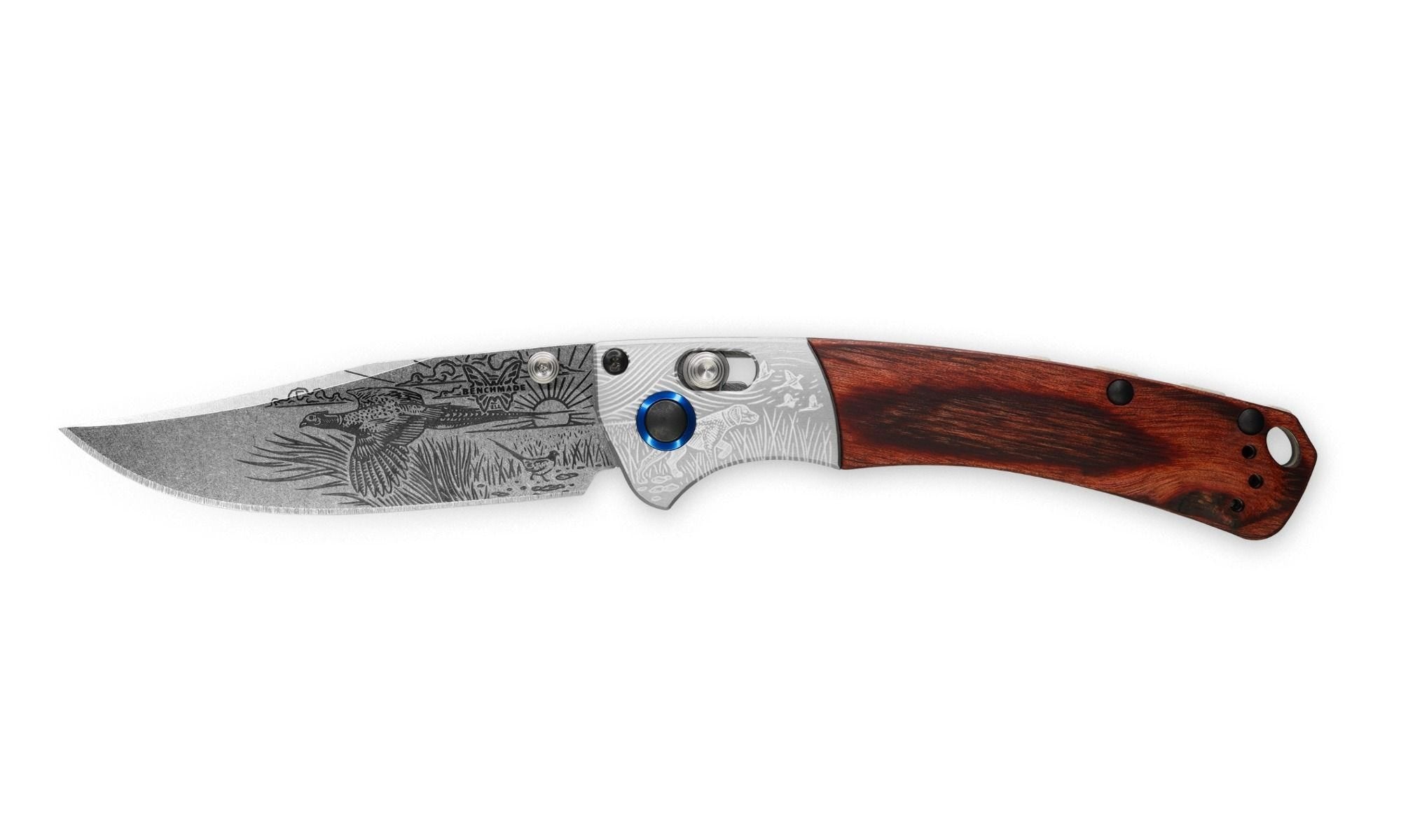 Benchmade Mini Crooked River - Limited Edition Artist Series - Pheasant- 15085-2204