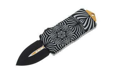 Microtech Exocet - OTF - Two Tone D/E Blade - 'Source' Artwork - 157-1TSOS