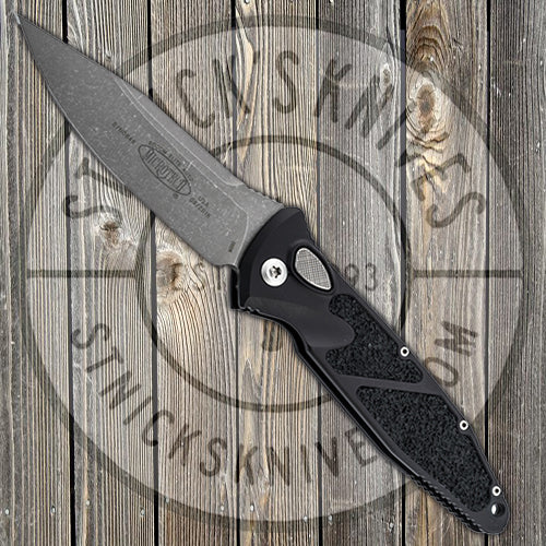 Microtech - Socom Elite Auto - Single Edge - Apocalyptic Finish - Black Chassis - 160A-10AP