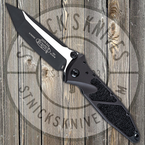 Microtech - Socom Elite - Tanto Edge - Manual -  Black Hardware - Black Chassis - 161-1T