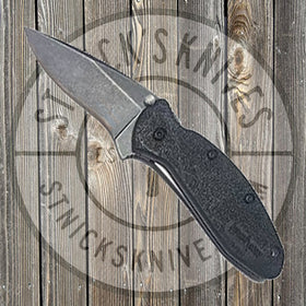 Kershaw - Scallion - Flipper - Assisted Opening - Black - 1620BLKBW - SNK/WTO - Home Office