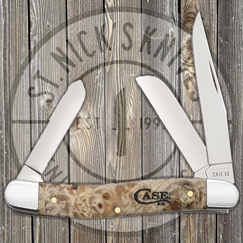 Case - Med. Stockman - Natural Box Elder - Smooth - 16564