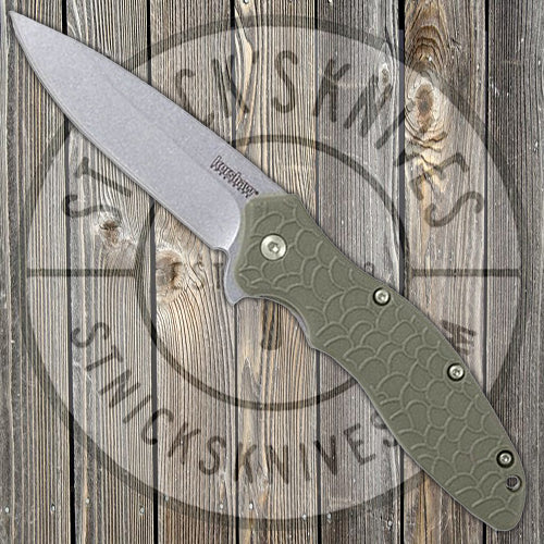 Kershaw Knives Oso Sweet - OD Green Handle - Stonewash Blade - 1830ODSW