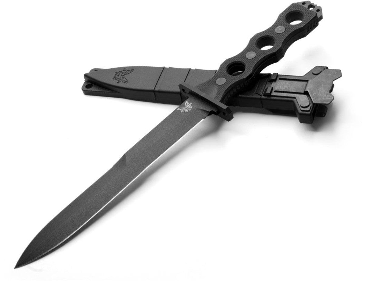 Benchmade SOCP Fixed Blade - CPM3V - Black Blade & Handle - 185BK