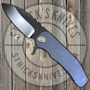 Medford - 187F - D2 - Standard Grind - PVD Finish - Blue Anodized Titanium Handles - MK001MKT-1