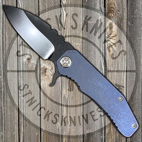 Medford - 187F - D2 - Standard Grind - PVD Finish - Blue Anodized Titanium Handles - MK001MKT