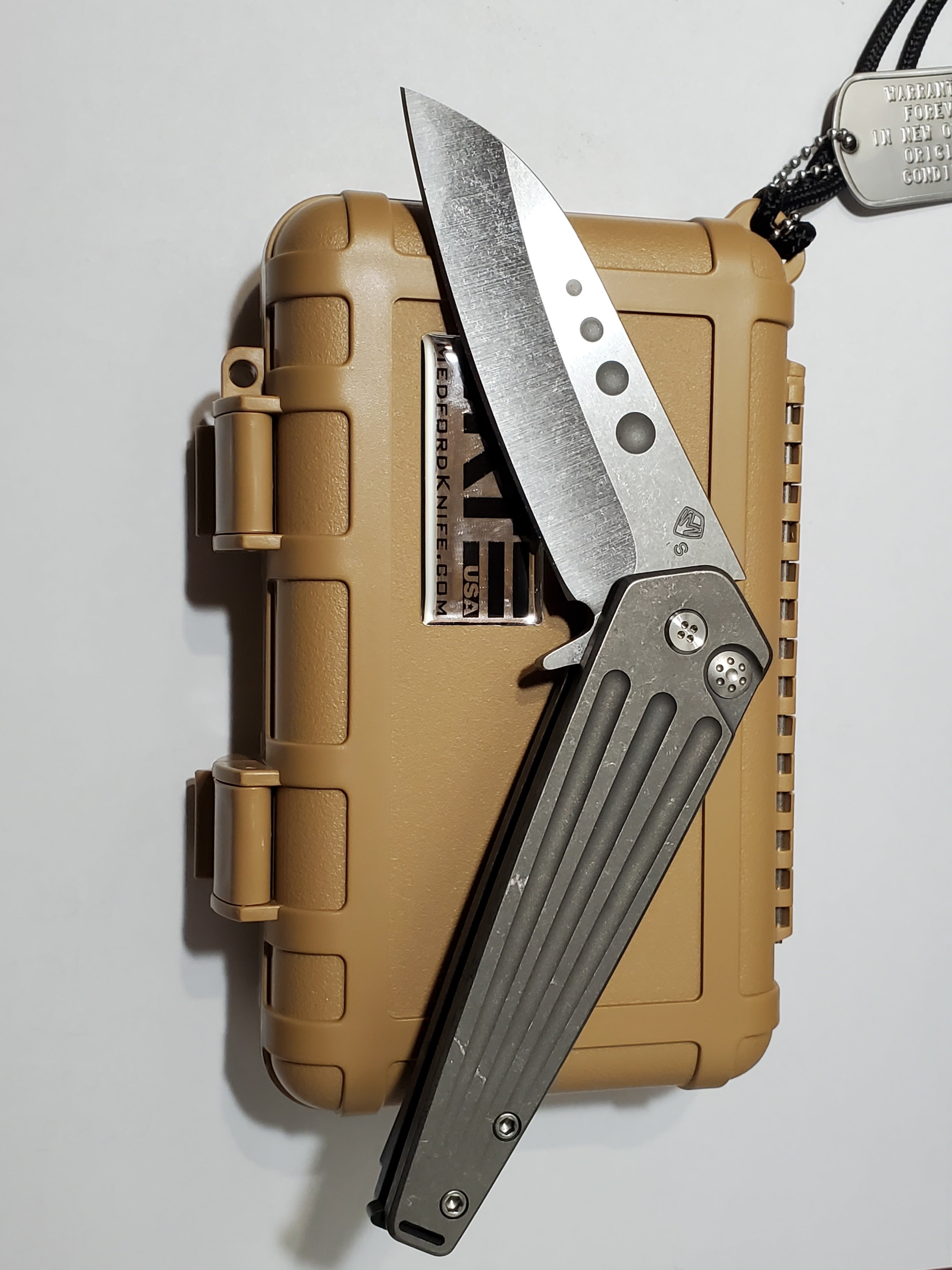 Medford - Nosferatu Flipper - Tumbled Blade - S35VN - MK210STQ-01TM-TSCS-BN