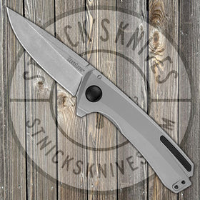 Kershaw Knives Comeback - KVT Ball Bearing Flipper - Stainless Handle - 8Cr13MoV Blade - 2055 - SNK/WTO - Home Office