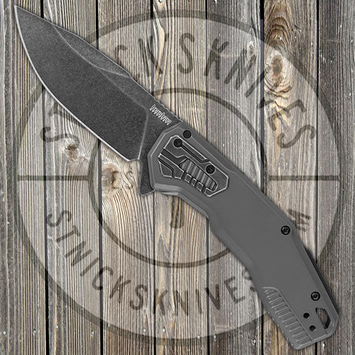 Kershaw Knives Cannonball - Assisted Opening - PVD Stainless Handle - Blackwash D2 Blade - 2061