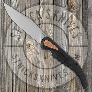 Kershaw Knives Strata - KVT Bearings - Black G10 and Stainless Handle - D2 Blade - 2076