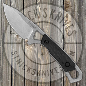 Kershaw Knives Brace - Fixed Blade - Black GFN and Stainless Blade - 2085 - SNK/WTO - Home Office