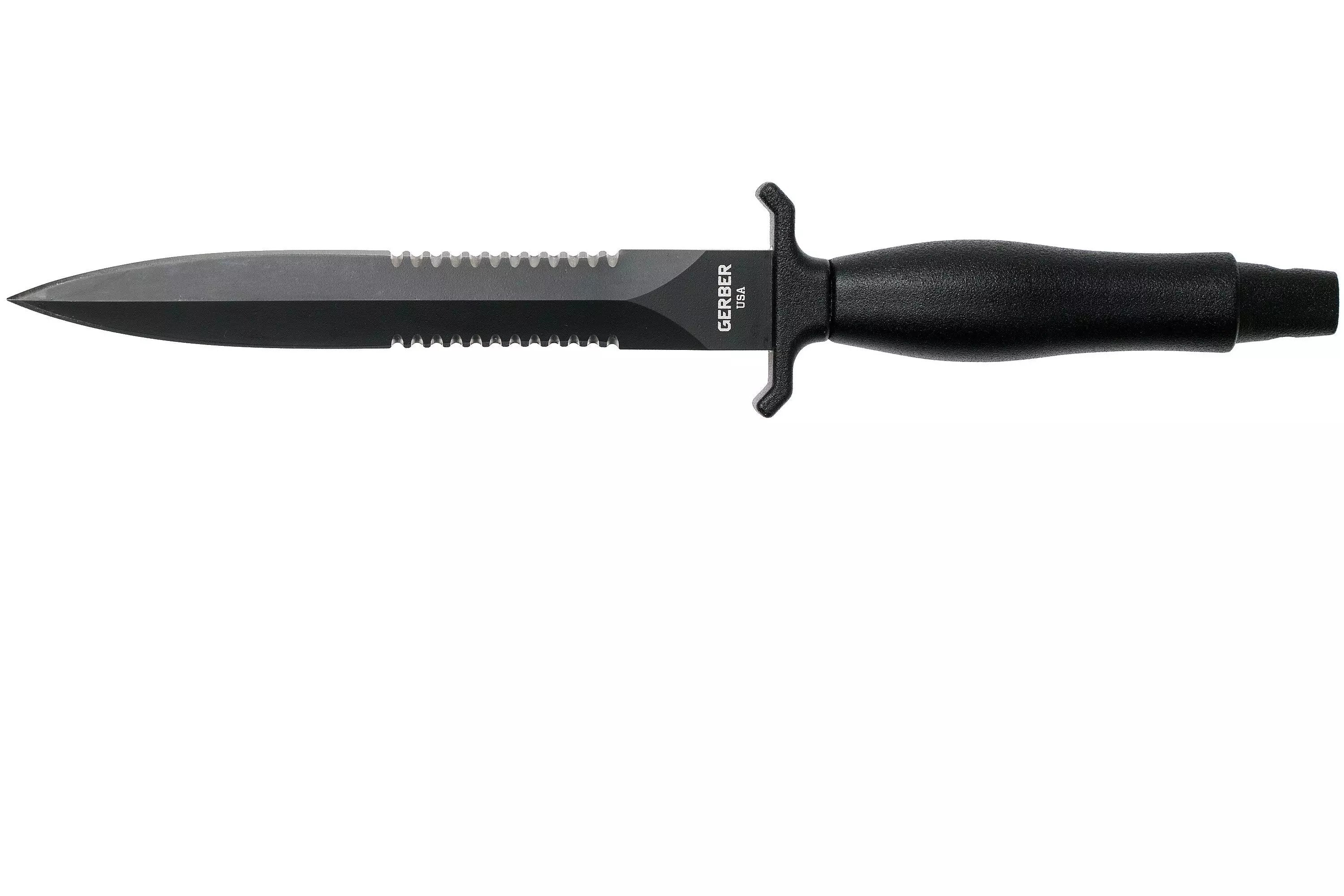 Gerber Mark II Fixed Blade - Double Serrated Blade - Aluminum Handle - 22-01874