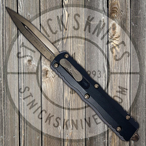 Microtech Dirac - Double Edge - Bronze Finish- Black Chassis - 225-13