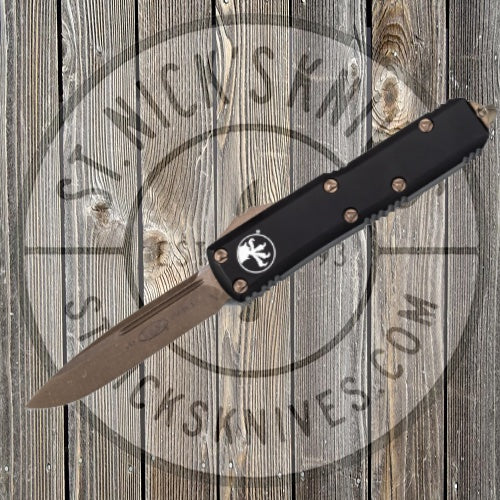 Microtech - 231-13AP UTX-85 S/E - Black Handle - Bronze Apocalyptic Blade