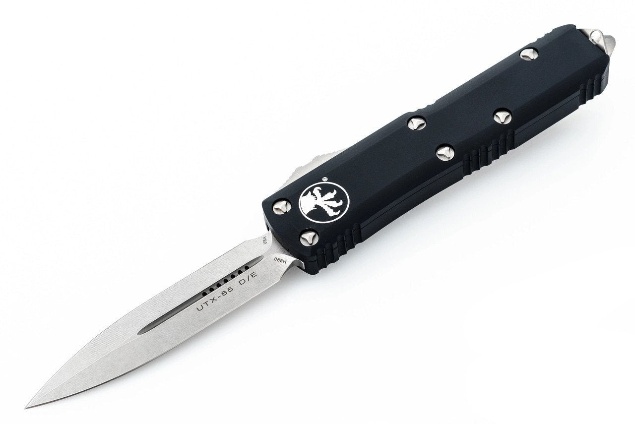 Microtech UTX-85 - D/E Blade - Black Chassis - 232-10