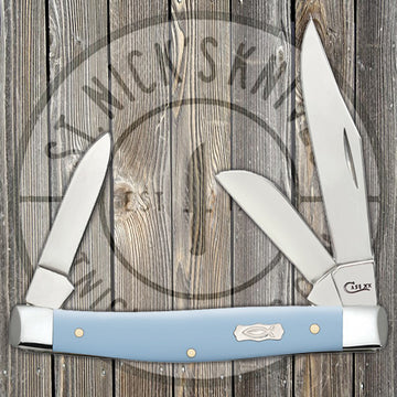 Case Medium Stockman - Smooth Ice Blue Synthetic - Icthus - 23382
