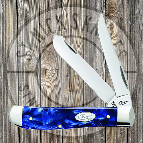 Case - Mini Trapper - Sparxx Blue Pearl Smooth Krinite - 23432