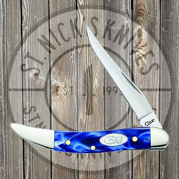 Case - Small Texas Toothpick - SparXX Blue Pearl Kirinite - 23437