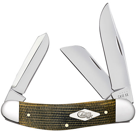 Case Sowbelly - Shot Show Edition - Tony Bose - Black/Green Natural Canvas Micarta - 23474