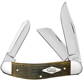 Case Sowbelly - Shot Show Edition - Tony Bose - Black/Green Natural Canvas Micarta - 23474