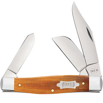 Case Large Stockman - Natural Canvas Micarta - 23693