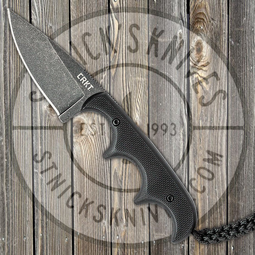 CRKT Folts Minimalist - Drop Point Neck Knife - Black G-10 - 2384K