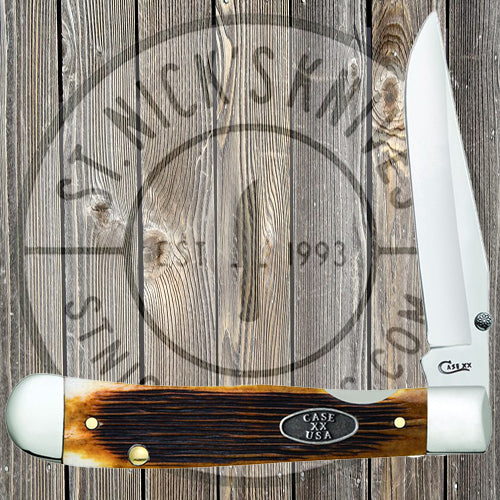 Case - Kickstart - TrapperLock - Barnboard Jig - Antique Bone - 25150