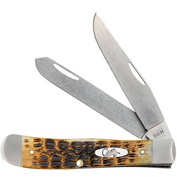 Case Trapper - Burnt Amber Bone Crandall Jig - CPM-S35VN - 27060