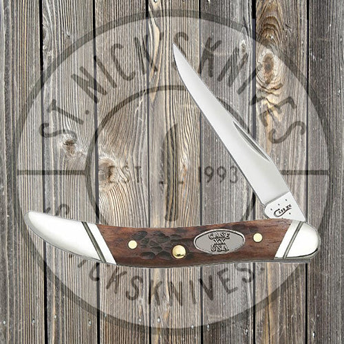 Case - Brown Jigged Bone - Small Texas Toothpick - 27114